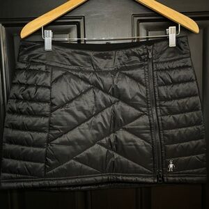 Smartwool Black Quilted Mini Skirt EUC